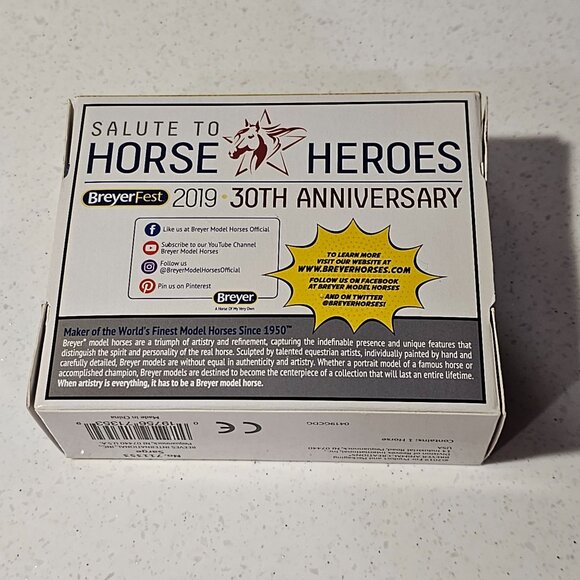 BreyerFest 2019 Stablemate Model Horse Sarge 711353 30th Anniversary Edition - Picture 3 of 8